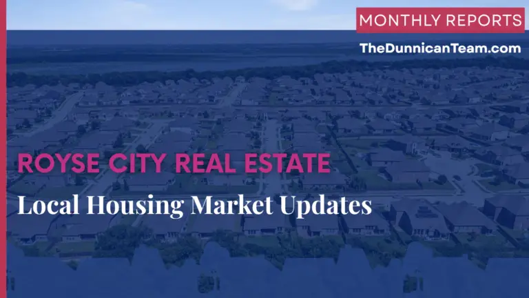 Royse City TX housing market update — monthly home prices, inventory trends, and market conditions from NTREIS MLS data