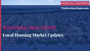 Rockwall TX housing market update — monthly home prices, inventory trends, and market conditions from NTREIS MLS data